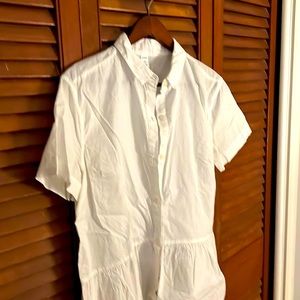 White shirt sleeve Old Navy cotton top Medium Tall!